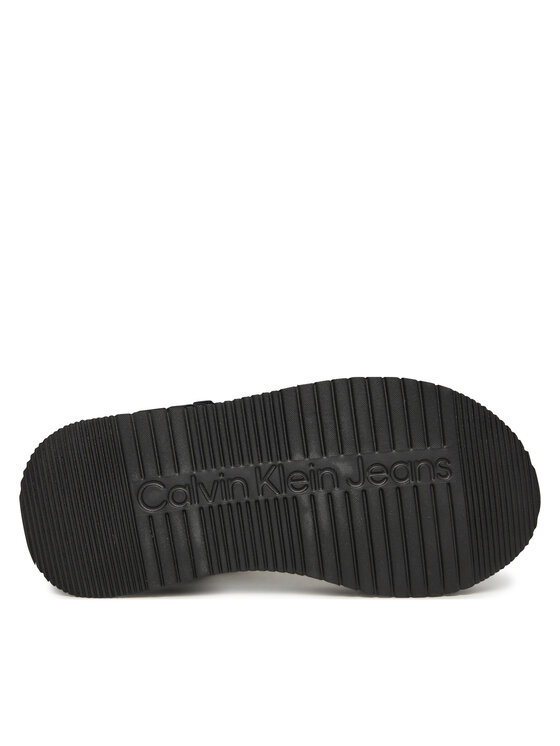 Calvin Klein Jeans Sandały Calvin Klein Jeans Sandal Velcro Webbing Mg YW0YW01693 Czarny