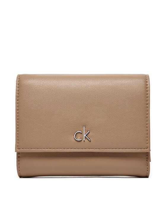 Calvin Klein Piniginė Calvin Klein Ck Daily Medium Trifold_Pbl K60K612851 Smėlio