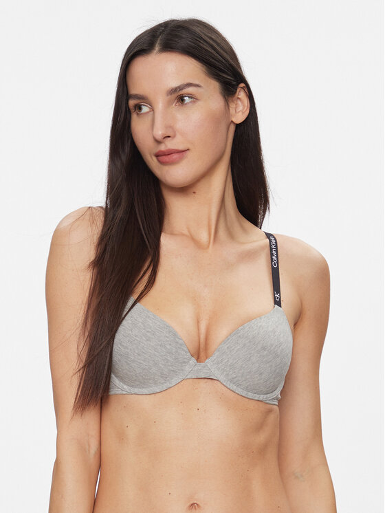 Calvin Klein Underwear Calvin Klein Underwear Liemenėlė su lankeliais Lightly Lined Demi 000QF7219E Pilka