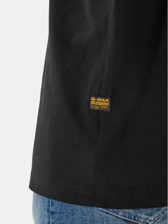 G-Star Raw G-Star Raw Camiseta G Icon Graphic D28823-E385 Negro Regular Fit