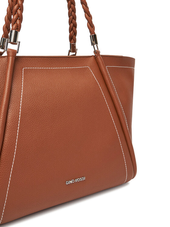 GINO ROSSI Kabelka Gino Rossi CEO-LAUREN-XL8211 Hnedá