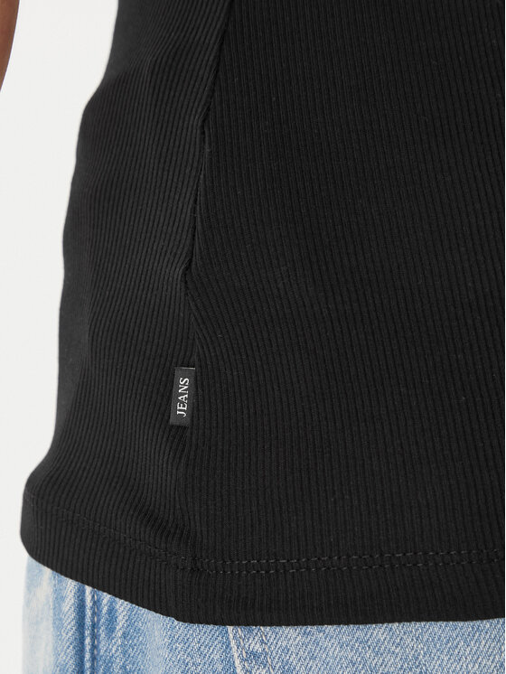 Guess Jeans Guess Jeans Топ W6GPZ2 KA0H1 Чорний Slim Fit