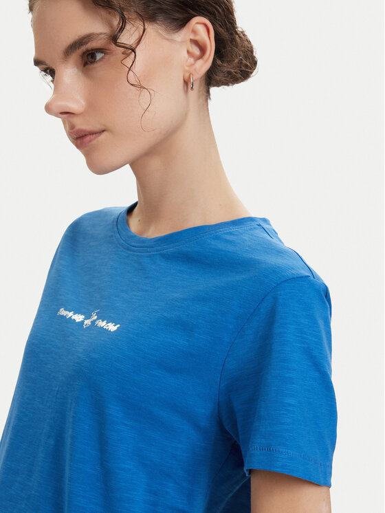 Beverly Hills Polo Club Beverly Hills Polo Club Camiseta P-SS26W-TS6510 Azul Regular Fit