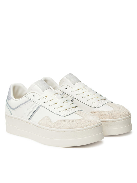 Tommy Jeans Laisvalaikio batai Tommy Jeans The Greenwich Flatform EN0EN02807 Balta