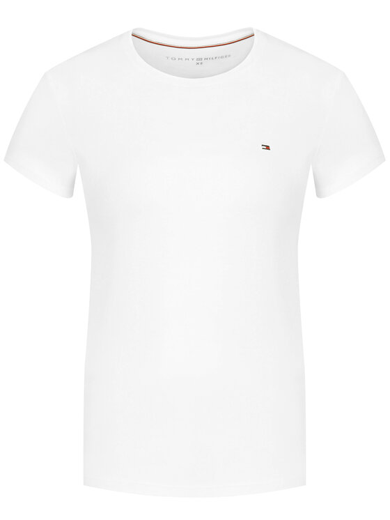 Tommy Hilfiger Tommy Hilfiger Camiseta WW0WW22043 Blanco Regular Fit