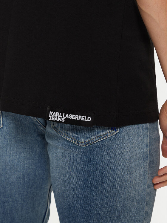 Karl Lagerfeld Jeans Karl Lagerfeld Jeans Футболка A1M17002 Чорний Regular Fit