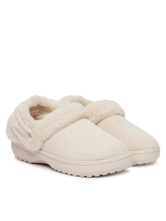 Crocs Şlapi Crocs Classic Unfurgettable Suede Clog 212106 Crem