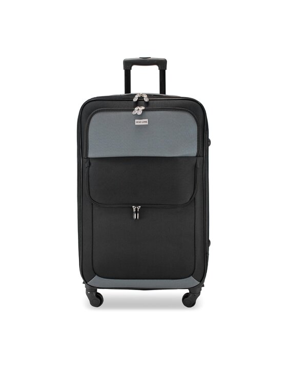 Velký kufr Semi Line T5602-6 Černá | Eobuv.cz