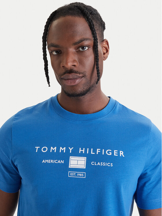 Tommy Hilfiger Tommy Hilfiger Camiseta Brand Love MW0MW42365 Azul Regular Fit