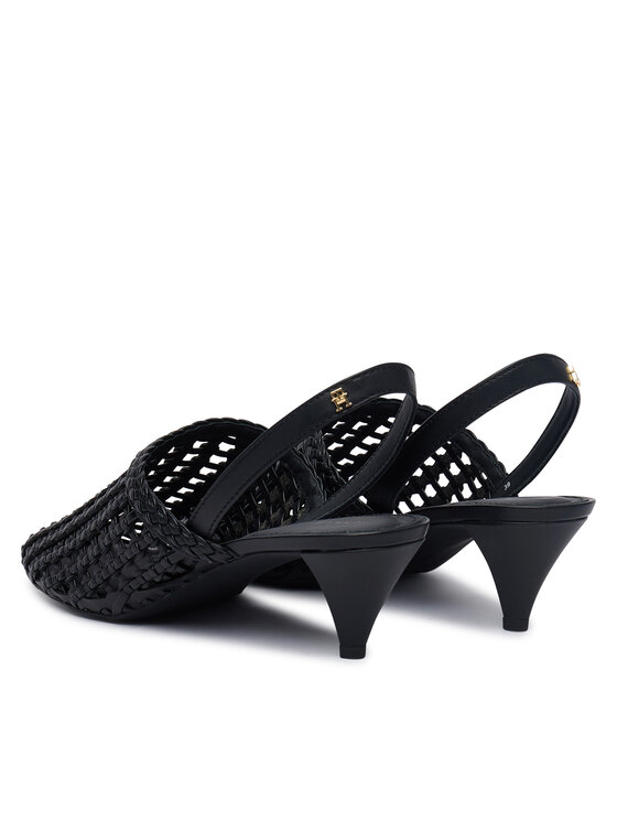 Tommy Hilfiger Salonarji Tommy Hilfiger Pointed Toe FW0FW09213 Črna