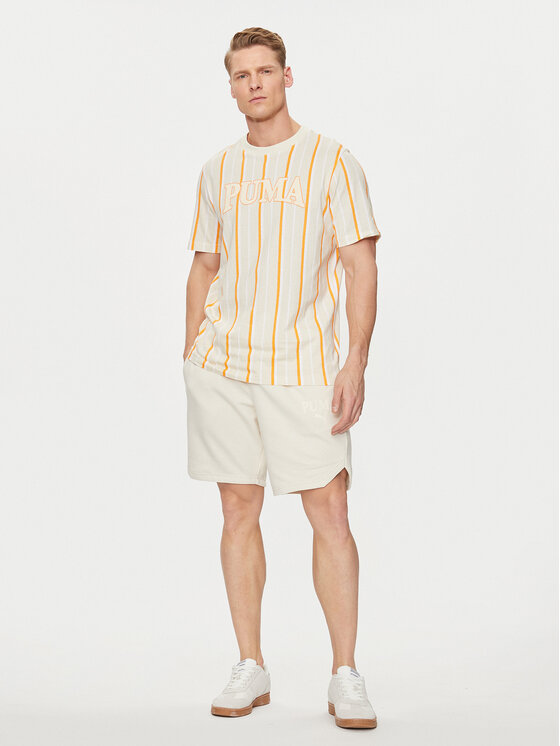 Puma Puma T-Shirt Squad 678973 Εκρού Regular Fit