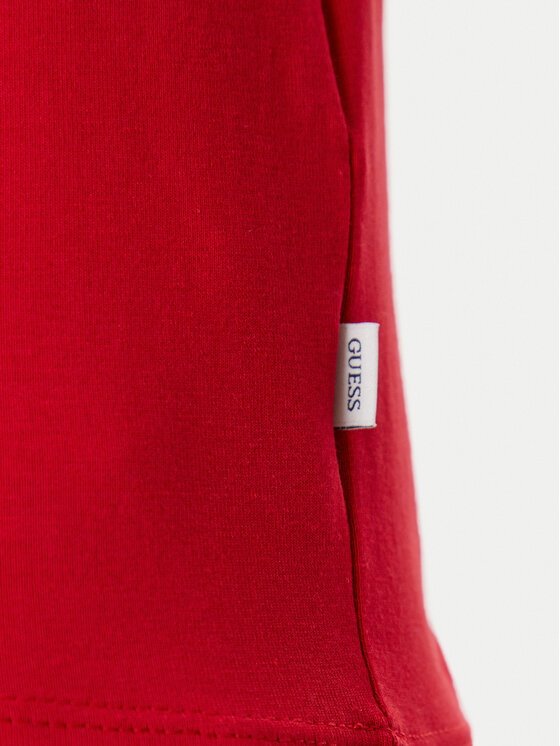 Guess Jeans Guess Jeans Majica W4YI04 J1314 Rdeča Slim Fit