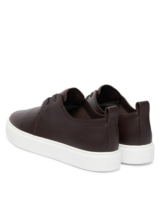 Calvin Klein Sneakersy Calvin Klein Hybrid Clean Cup Derby Lth HM0HM02011 Bordó