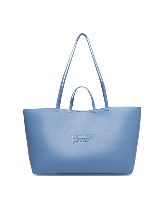 Tommy Jeans Rankinė Tommy Jeans Tjw Must Tote AW0AW19051 Šviesiai mėlyna