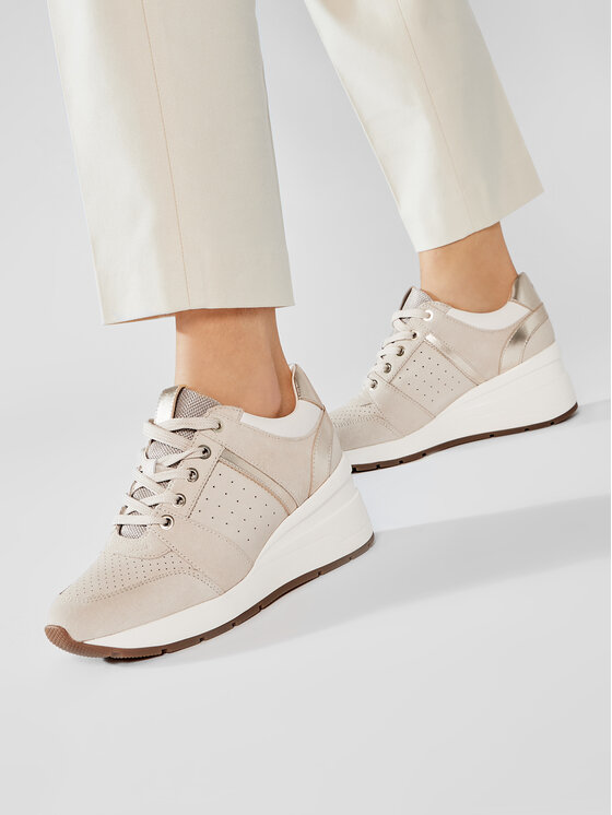 Geox Sneakersy Geox D Zosma A D158LA 022CL C5000 Beżowy