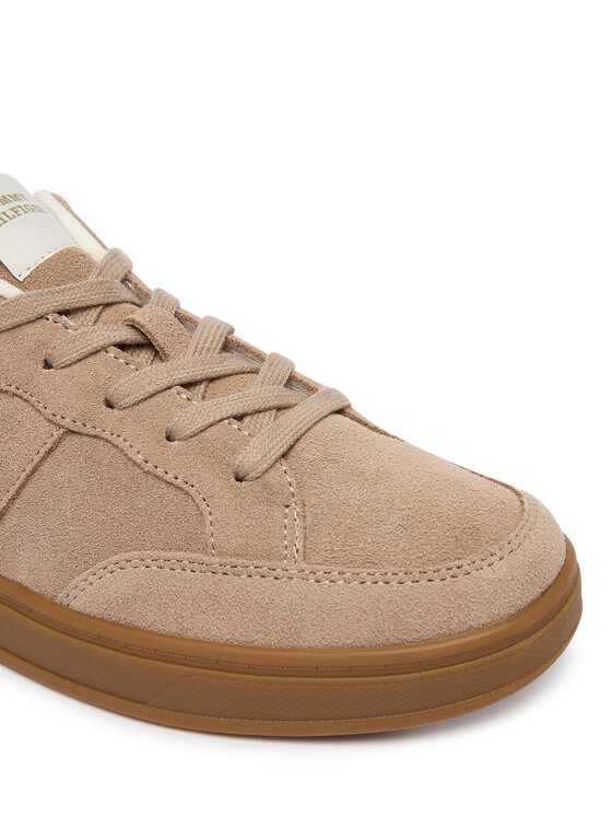 Tommy Hilfiger Snīkeri Tommy Hilfiger Th Heritage Court Sneaker Suede FW0FW09266 Bēšs