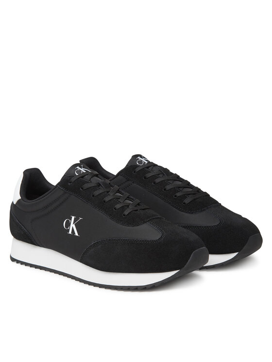Calvin Klein Jeans Sneakersy Calvin Klein Jeans Retro Runner Lace Up Ny-Su YM0YM01325 Czarny