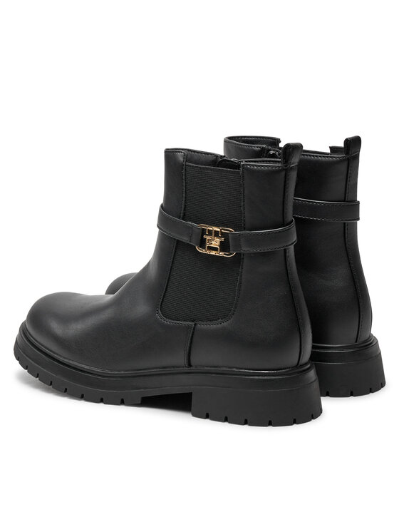 Tommy Hilfiger Aulinukai Tommy Hilfiger Chelsea Boot T3A5-33572-1351 S Juoda