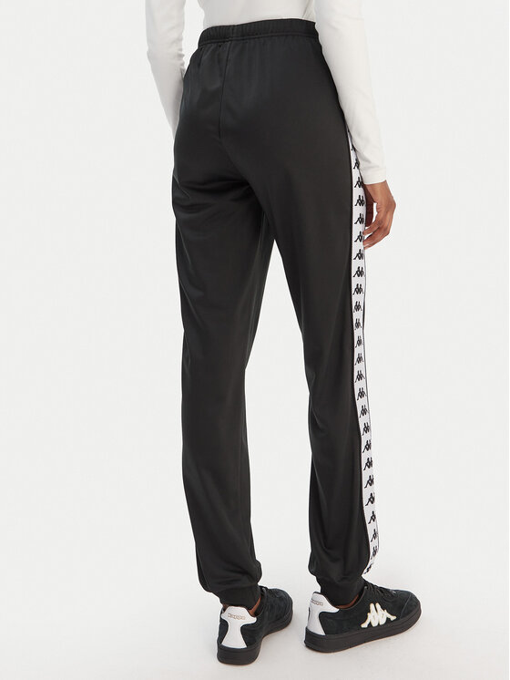 Kappa Kappa Pantalones de chándal Banda Wrastoria 303R5K0 Negro Slim Fit