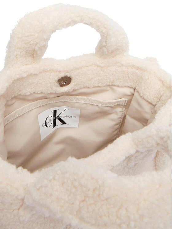 Calvin Klein Jeans Torebka Calvin Klein Jeans Teddy Tote Bag IU0IU00355 Beżowy