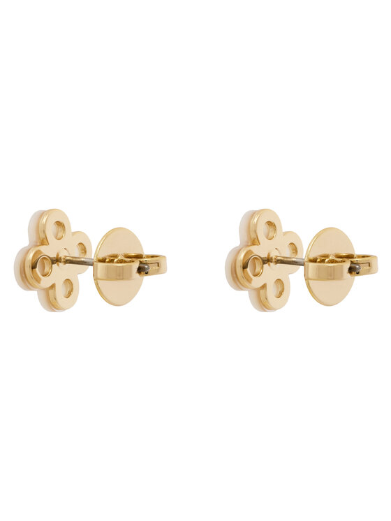 Tory Burch Сережки Tory Burch Clover Stud Earring 184411 Золотий