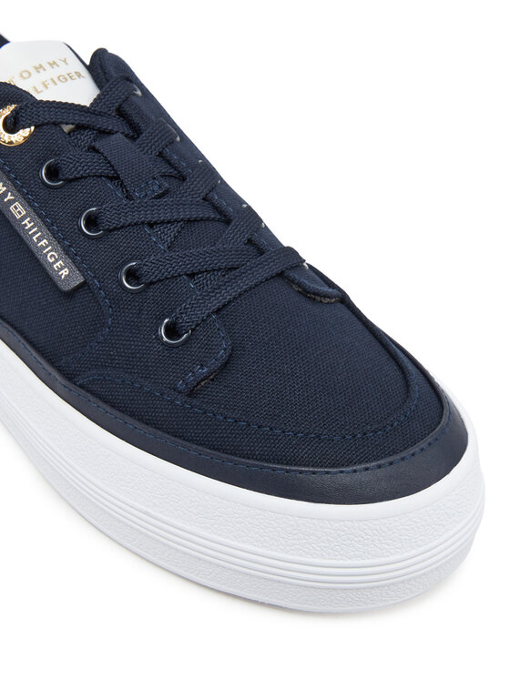 Tommy Hilfiger Zapatillas Tommy Hilfiger Essential Vulc Textile Sneaker FW0FW08323 Azul marino