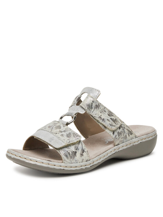 Rieker Nazouváky Rieker 659X6-80 Stříbrná