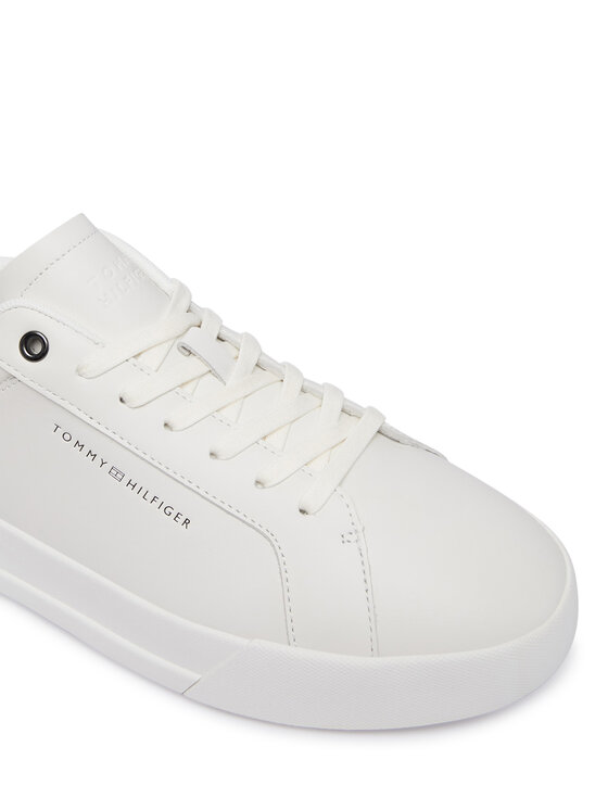 Tommy Hilfiger Laisvalaikio batai Tommy Hilfiger Th Court FM0FM05879 Balta