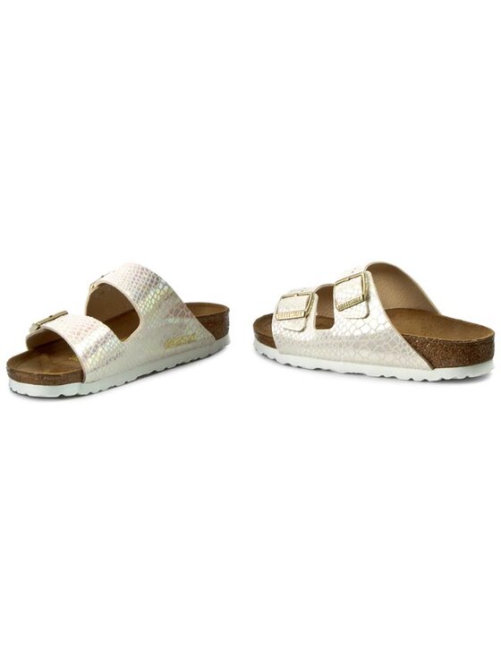 Birkenstock Natikače Birkenstock Arizona 0057623 Shiny Snake Cream
