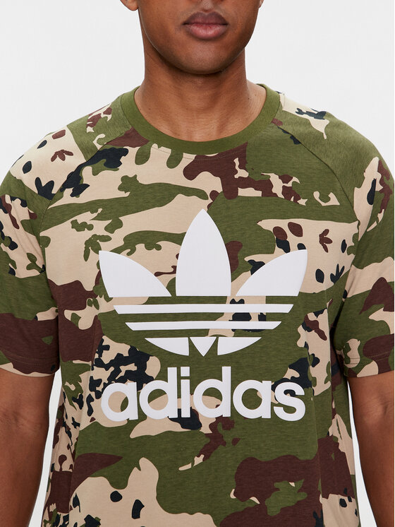 adidas adidas T-Shirt Camo IS0215 Πράσινο Regular Fit