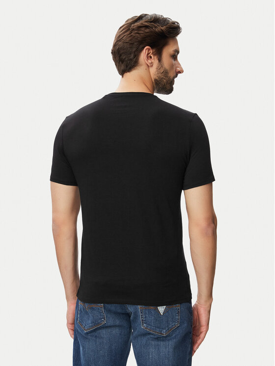 Guess Guess Футболка M6YI71 K3745 Чорний Slim Fit