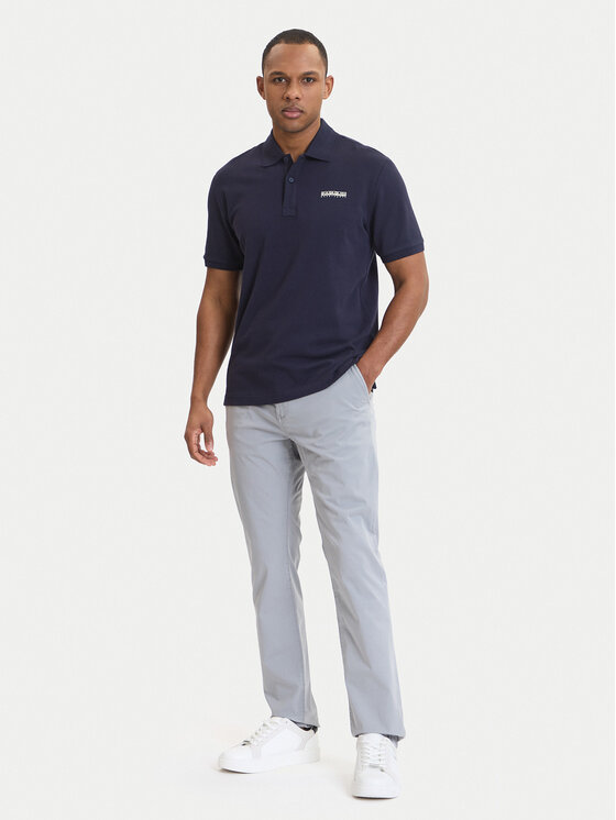 Napapijri Napapijri Polo E-Small Box NP0A88TQ Azul marino Relaxed Fit