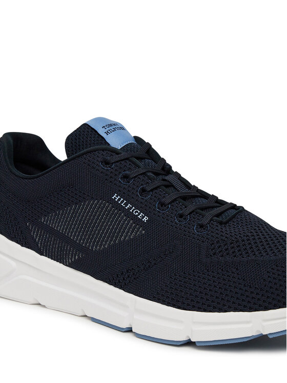 Tommy Hilfiger Sneakersy Tommy Hilfiger Modern Comfort Run Knit FM0FM05524 Tmavomodrá