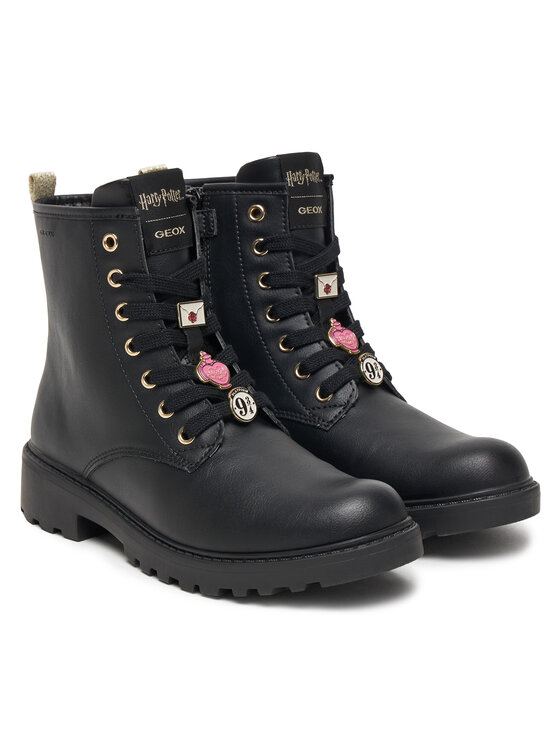 Geox Kozaki Geox J Casey J5620B 000BC C9999 D Czarny