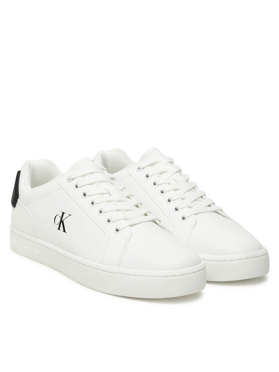 Calvin Klein Jeans Sneakers Calvin Klein Jeans Classic Cupsole Ru Patch Lth YM0YM01297 Alb