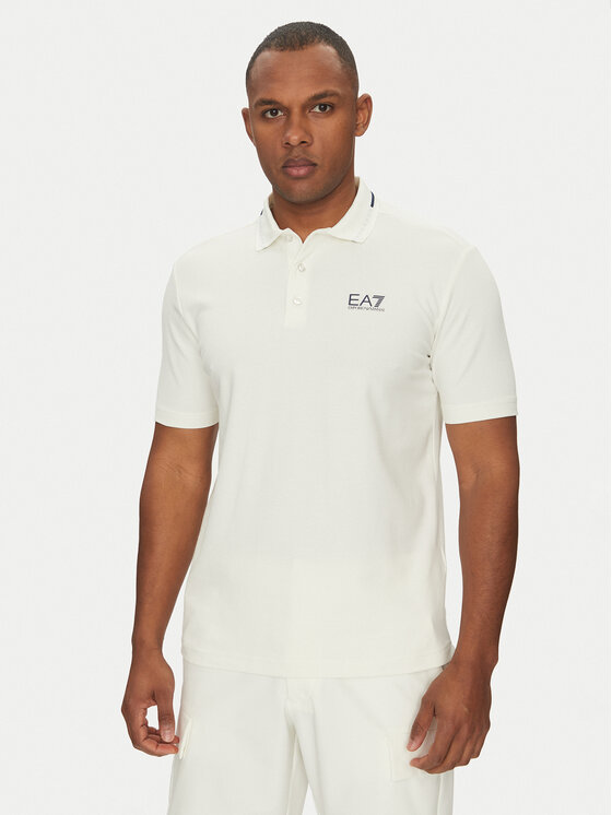 EA7 Emporio Armani EA7 Emporio Armani Polo marškinėliai 7M000184 AF13511 U0005 Balta Regular Fit