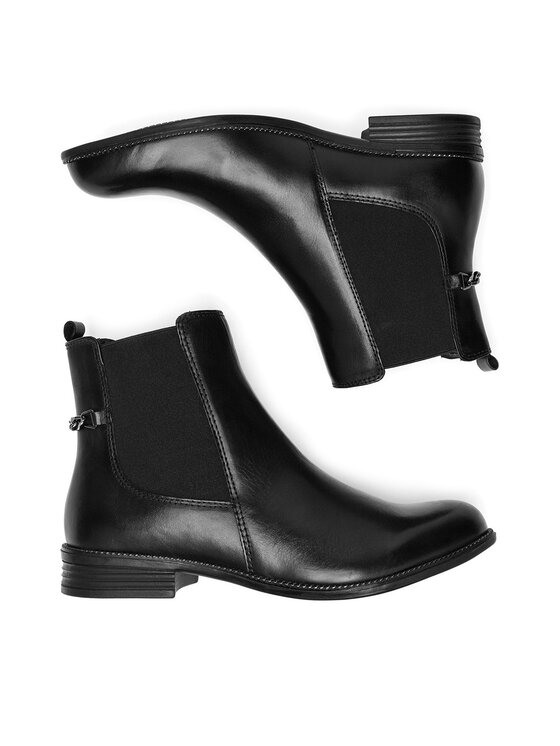 Lasocki Kotníková obuv s elastickým prvkem Lasocki RST-MERLOT CHAIN-01 Černá