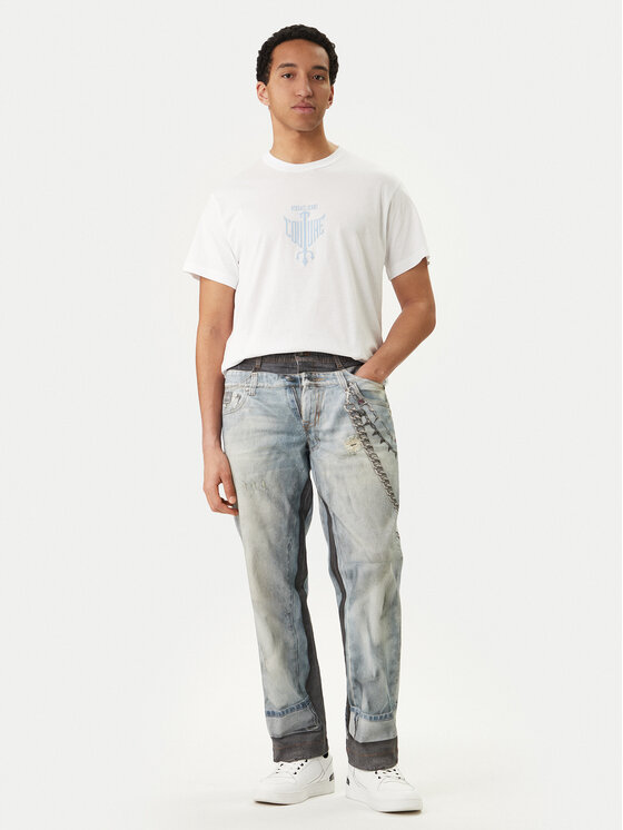 Versace Jeans Couture Versace Jeans Couture Camiseta 80GAHT14 CJ00T Blanco Regular Fit