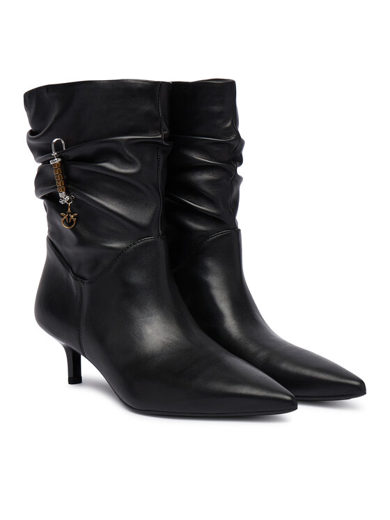 PINKO Botki PINKO Gloria 28 SD0629P003 Czarny