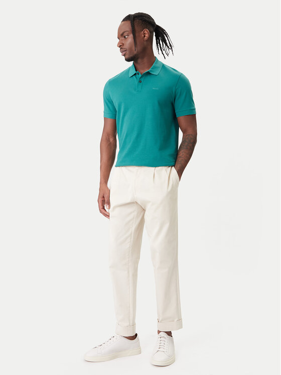 BOSS BOSS Polo Pallas 50468362 Verde Regular Fit