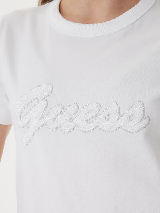 Guess Guess Футболка W6GI08 K3023 Білий Regular Fit