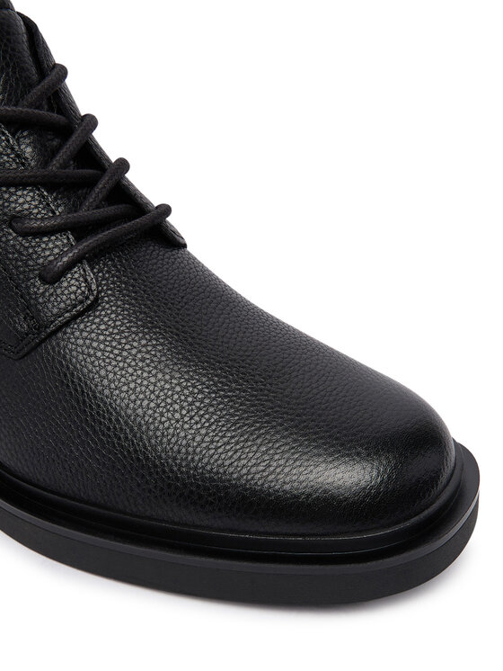 Calvin Klein Bakancs Calvin Klein Sq Rubber Desert Boot Lth HM0HM02352 Fekete