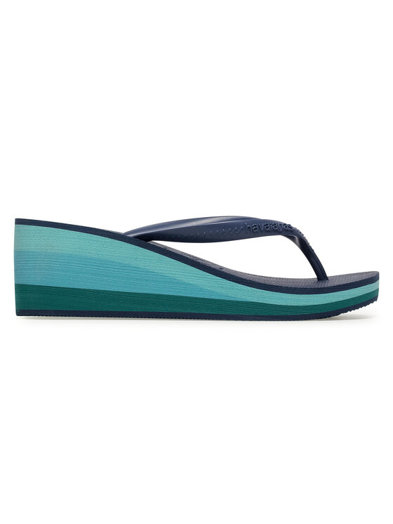 Havaianas Japonke Havaianas High Fashion Wedge Flip Flops 41275370089 Mornarsko modra