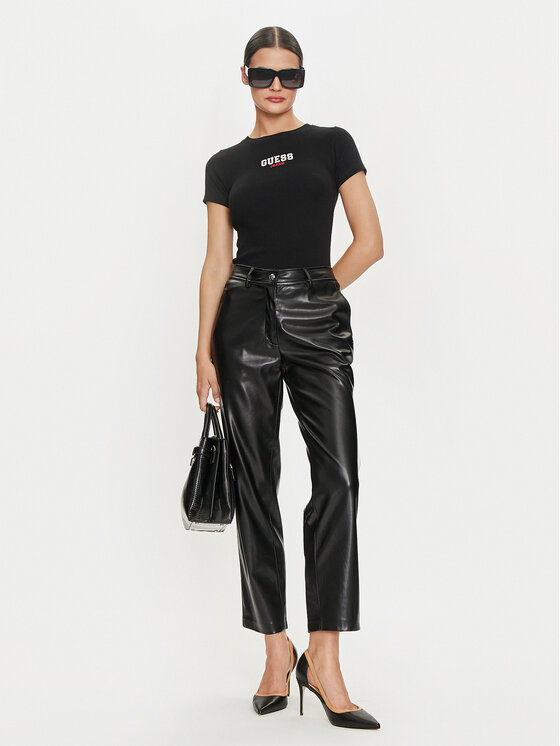 Guess Jeans Guess Jeans Футболка W4YI64 KA0H1 Чорний Slim Fit