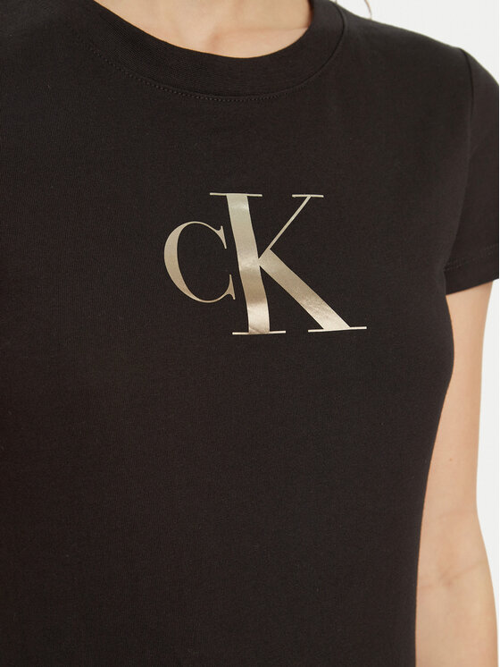 Calvin Klein Jeans Calvin Klein Jeans Majica Gradient J20J224982 Črna Slim Fit