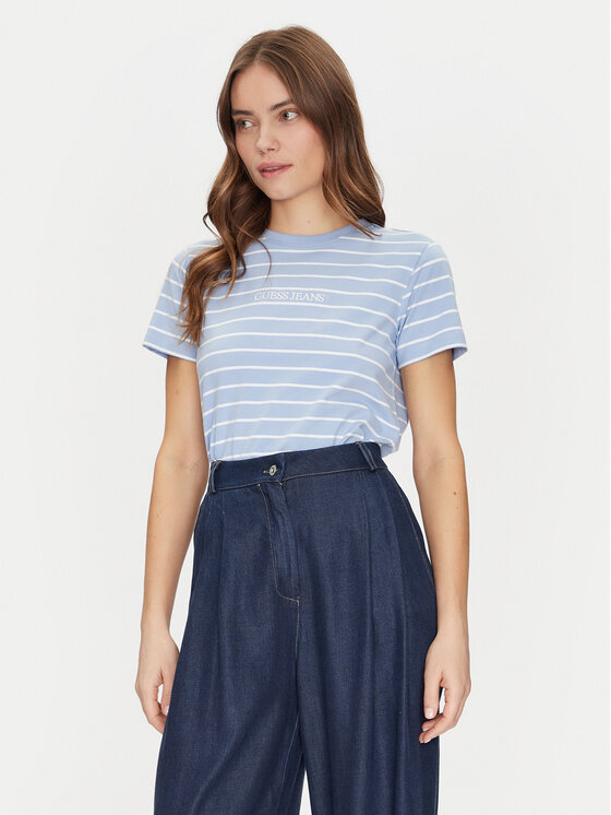 Guess Jeans Guess Jeans Футболка W4BI53 KCIE1 Кольоровий Regular Fit