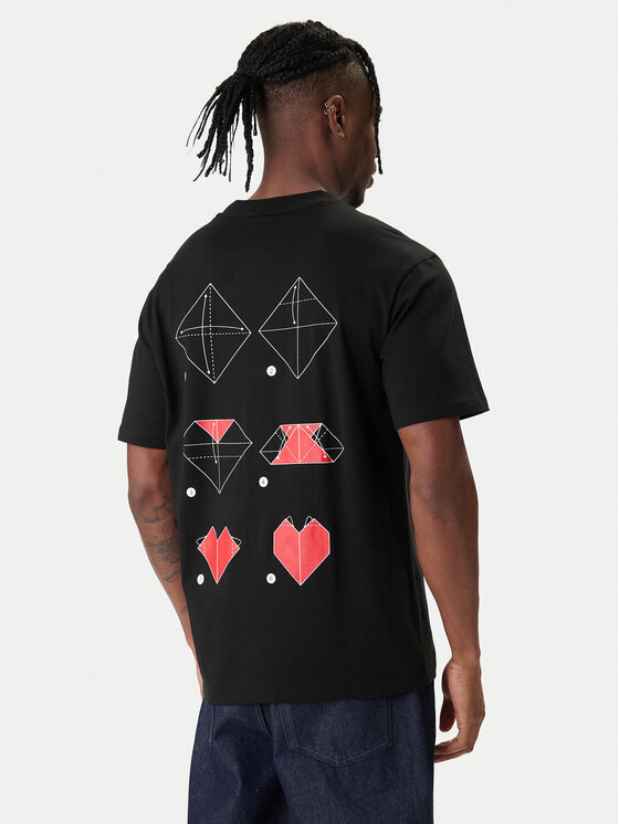 HUGO HUGO Camiseta Dalentin 50553429 Negro Relaxed Fit