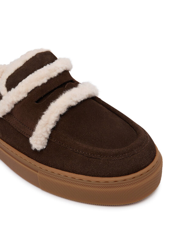 Inuikii Papucs Inuikii Mule Wool 1004.017.0011 Barna