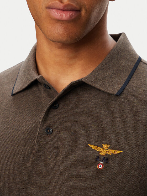 Aeronautica Militare Aeronautica Militare Polo 262PO1653UP00082 Marrón Regular Fit