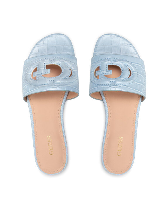 Guess Şlapi Guess Tashia 2 FL6T2S PEL19 Albastru